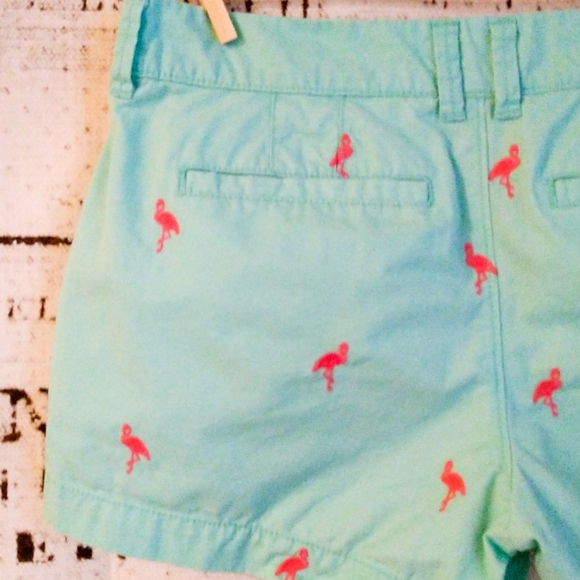 Old Navy flamingo chino cotton embroidered shorts - Picture 6 of 9